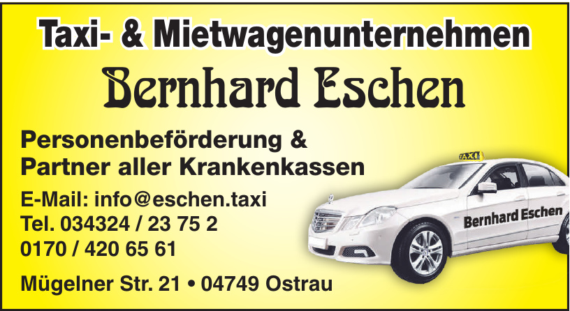 Taxi- & Mietwagenunternehmen Bernhard Eschen