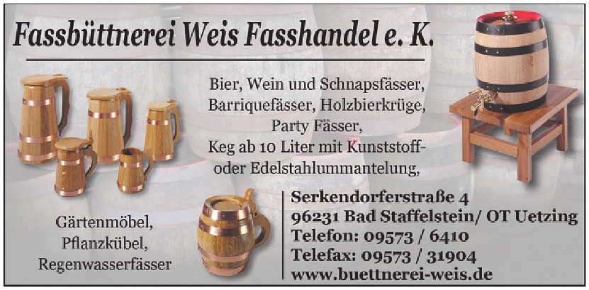 Fassbüttnerei Weis Fasshandel e.K. Fassbüttnerei Weis Fasshandel e.K.