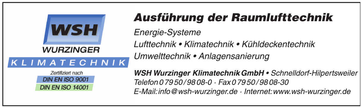 WSH Wurzinger Klimatechnik GmbH WSH Wurzinger Klimatechnik GmbH