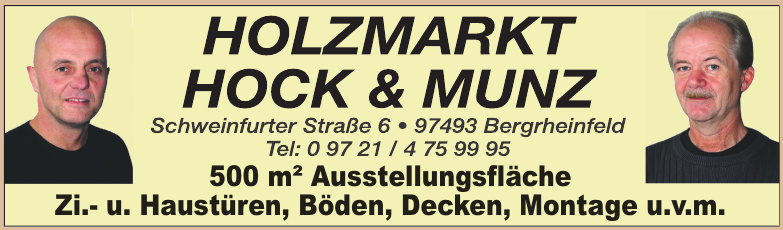 Holzmarkt Hock & Munz Holzmarkt Hock & Munz
