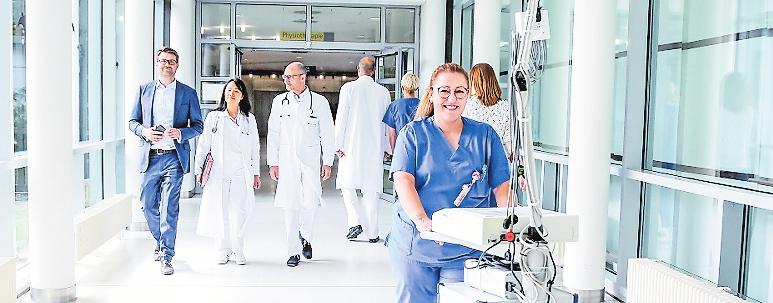 „Spitzenmedizin menschlich“: bei der BG. FOTO: BG KLINIK „Spitzenmedizin menschlich“: bei der BG. FOTO: BG KLINIK