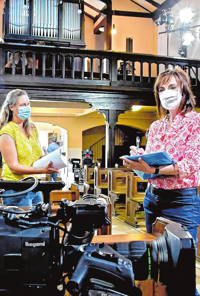 Im Bilm ZDF-Regisseurin Petra Schaffer (r.) und Karoline Knop von der Katholischen Fernseharbeit. Bilder: Dietmar Funck Im Bilm ZDF-Regisseurin Petra Schaffer (r.) und Karoline Knop von der Katholischen Fernseharbeit. Bilder: Dietmar Funck