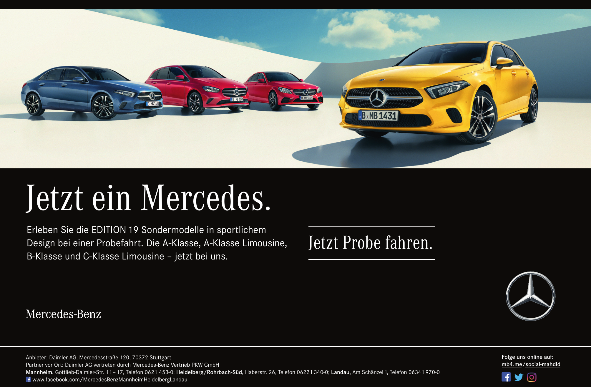 Daimler AG vertreten durch Mercedes-Benz Vertrieb PKW GmbH Daimler AG vertreten durch Mercedes-Benz Vertrieb PKW GmbH