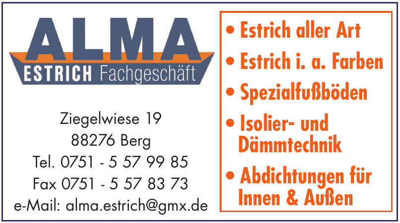Alma Estrich Fachgeschäft Alma Estrich Fachgeschäft