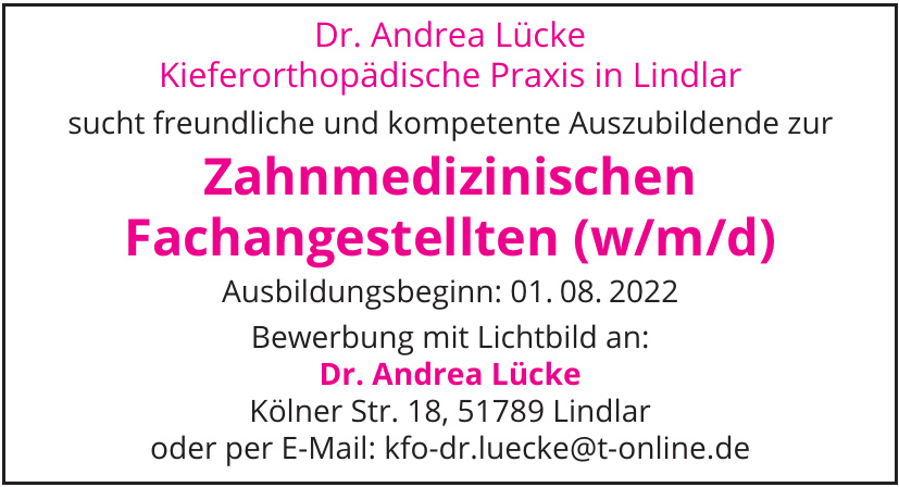 Dr. Andrea Lücke - Kieferorthopädische Praxis in Lindlar