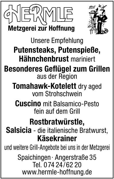 Metzgerei und Gasthaus “Zur Hoffnung” <br> Karl Hermle Metzgerei und Gasthaus “Zur Hoffnung” <br> Karl Hermle