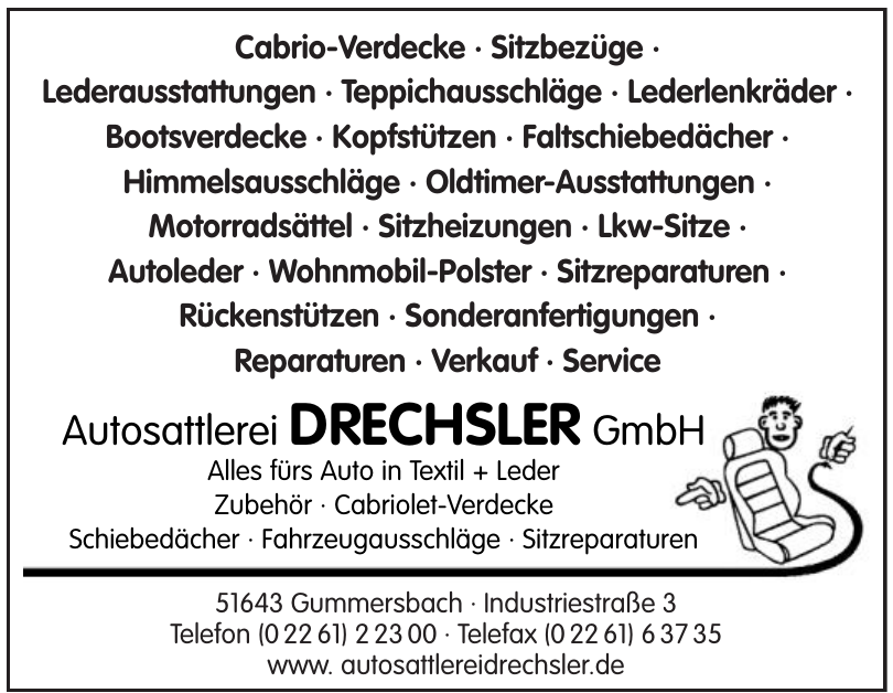 Autosattlerei Drechsler GmbH Autosattlerei Drechsler GmbH