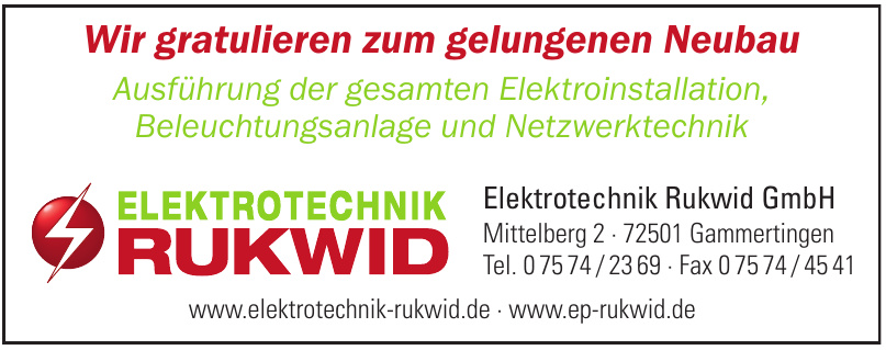Elektrotechnik Rukwid GmbH Elektrotechnik Rukwid GmbH