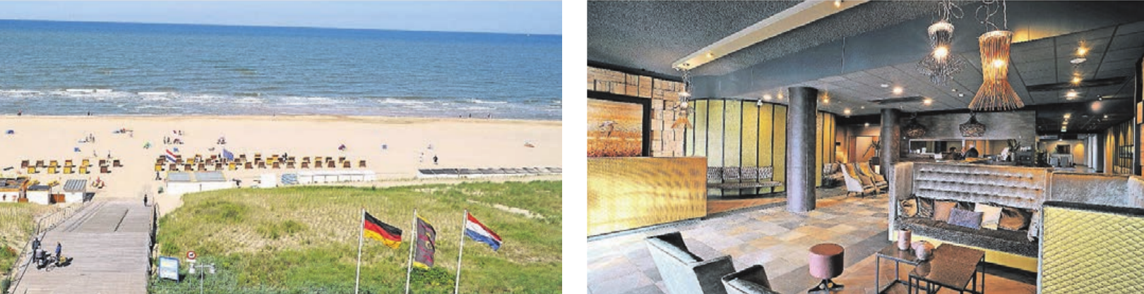 Die Nähe zum Strand zeichnet das Hotel ebenso aus wie ein besonderes Restaurant: Das EAZEE lockt mit Köstlichkeiten. Fotos: Hotel Golfzang Die Nähe zum Strand zeichnet das Hotel ebenso aus wie ein besonderes Restaurant: Das EAZEE lockt mit Köstlichkeiten. Fotos: Hotel Golfzang