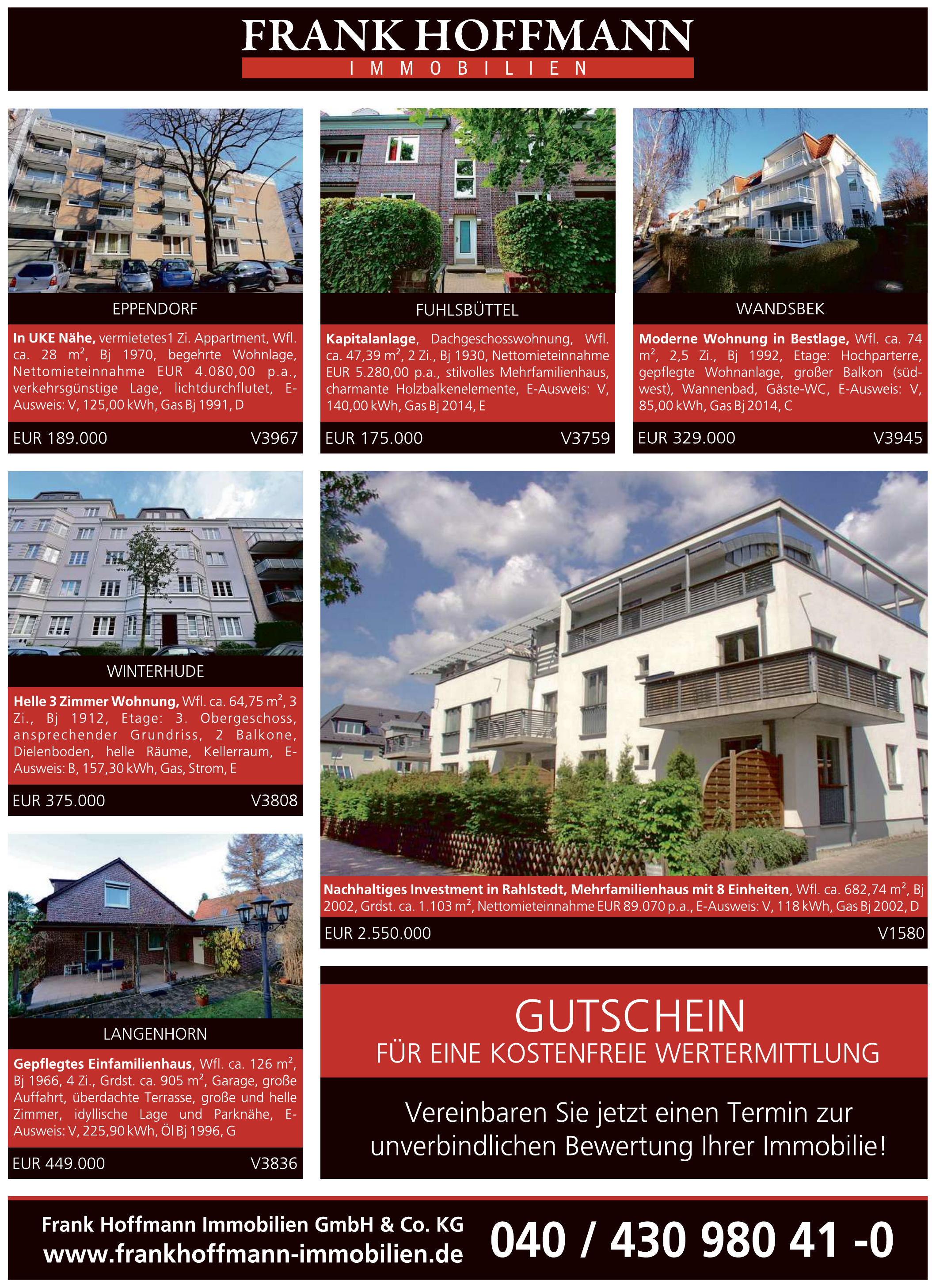 Frank Hoffmann Immobilien GmbH & Co. KG Frank Hoffmann Immobilien GmbH & Co. KG