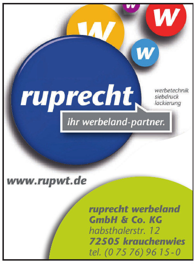 Ruprecht Werbeland GmbH & Co. KG Ruprecht Werbeland GmbH & Co. KG