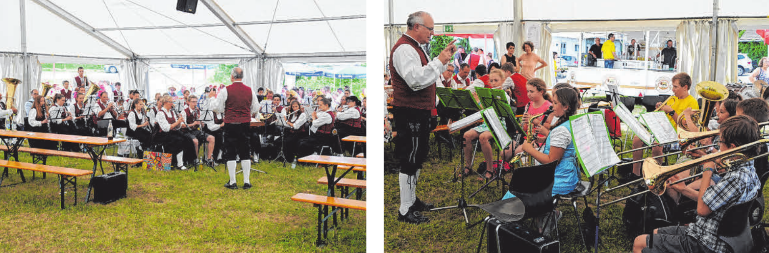 Der Musikverein Schemmerhofen sorgt immer für gute Laune – egal bei welchem Wetter. FOTOS: PRIVAT Der Musikverein Schemmerhofen sorgt immer für gute Laune – egal bei welchem Wetter. FOTOS: PRIVAT