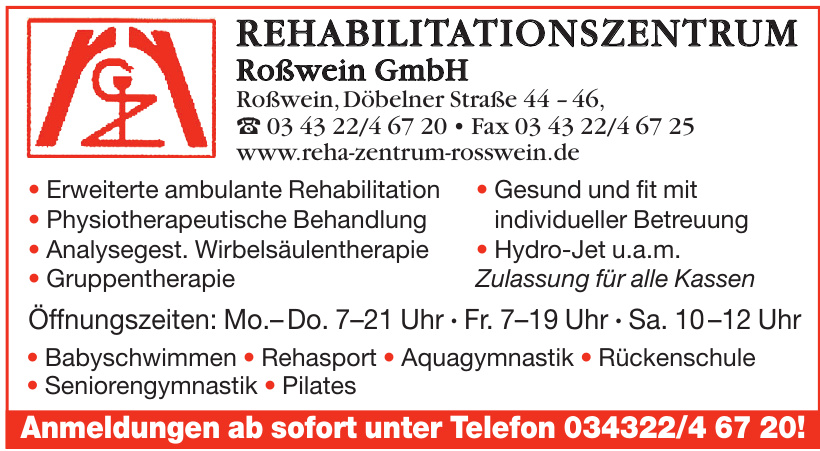 Rehabilitationszentrum Roßwein Gmbh