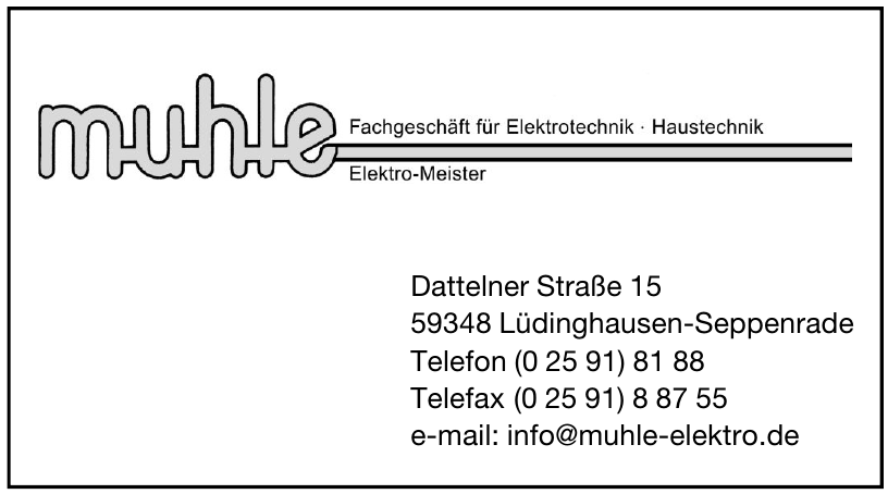 Elektro Muhle Elektro Muhle