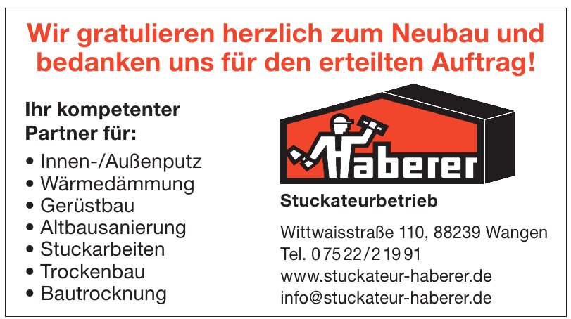 Haberer Stuckateurbetrieb Haberer Stuckateurbetrieb