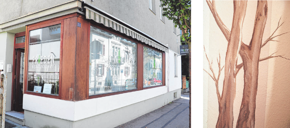 In Ravensburg, in der Seestraße 19, ist der Bestattungsdienst Frieden seit 1999. Der Stammsitz ist in Grünkraut. FOTOS: ROSA LANER In Ravensburg, in der Seestraße 19, ist der Bestattungsdienst Frieden seit 1999. Der Stammsitz ist in Grünkraut. FOTOS: ROSA LANER