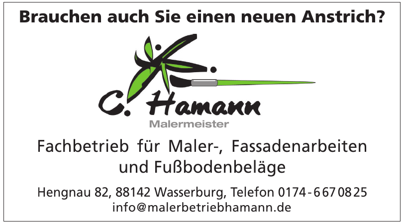 C. Hamann Malermeister C. Hamann Malermeister