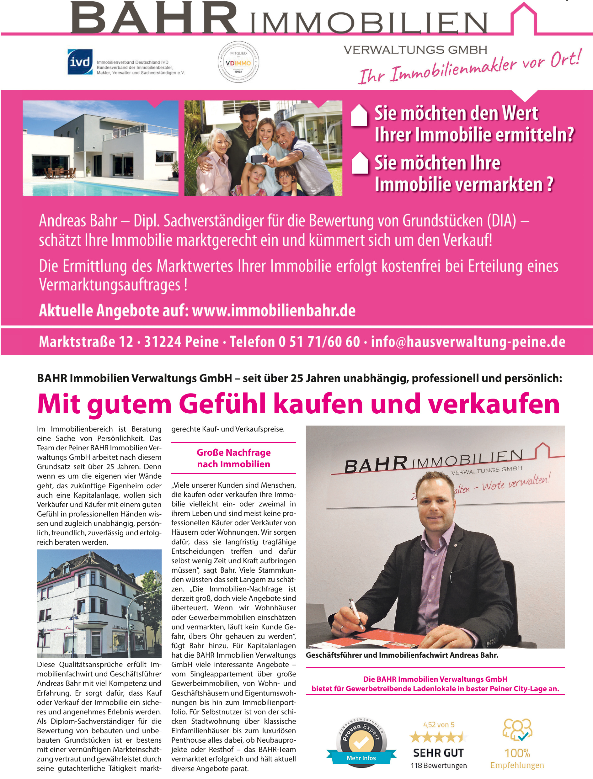 BAHR Immobilien Verwaltungs GmbH BAHR Immobilien Verwaltungs GmbH