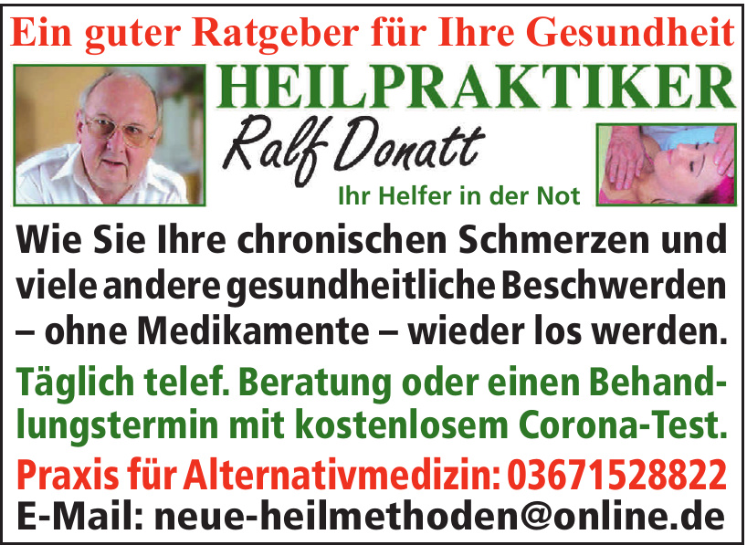 Heilpraktiker Ralf Donatt Heilpraktiker Ralf Donatt