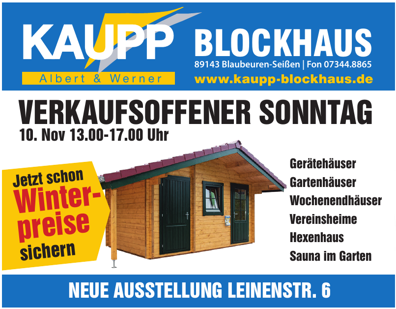 Kaupp Blockhaus Kaupp Blockhaus