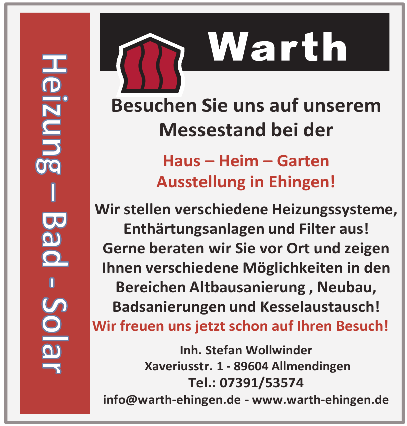 Warth Heizung - Bad - Solar Warth Heizung - Bad - Solar