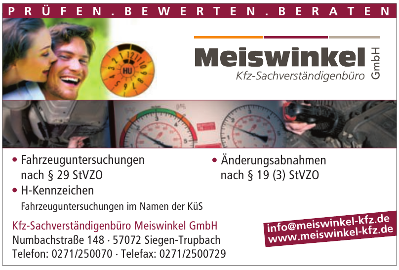 Kfz-Sachverständigenbüro Meiswinkel GmbH Kfz-Sachverständigenbüro Meiswinkel GmbH