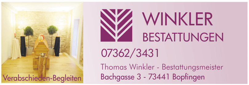 Winkler Bestattungen Winkler Bestattungen