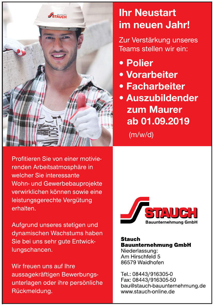 Stauch Bauunternehmung GmbH Stauch Bauunternehmung GmbH