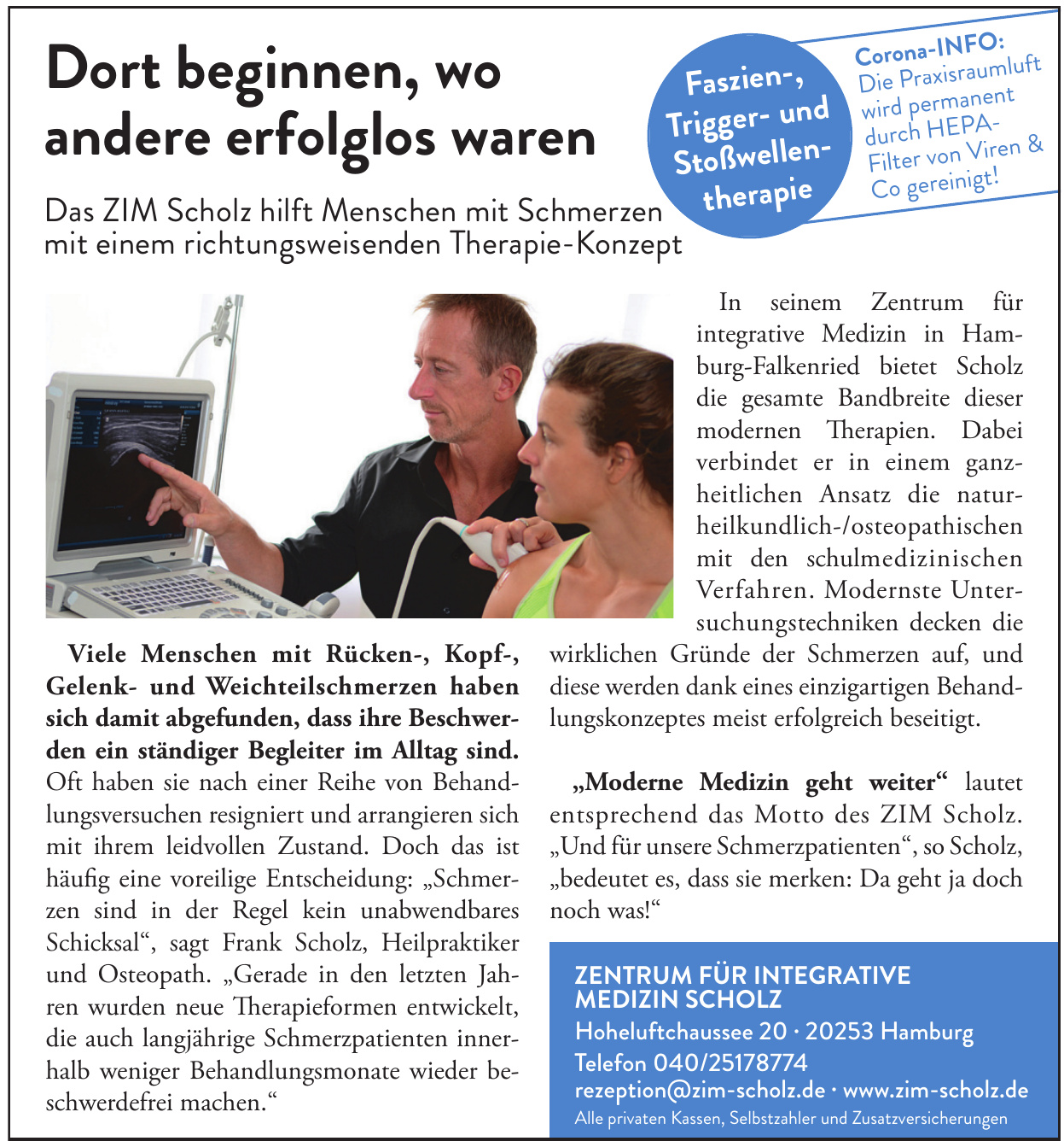 Zentrum für integrative Medizin Scholz Zentrum für integrative Medizin Scholz