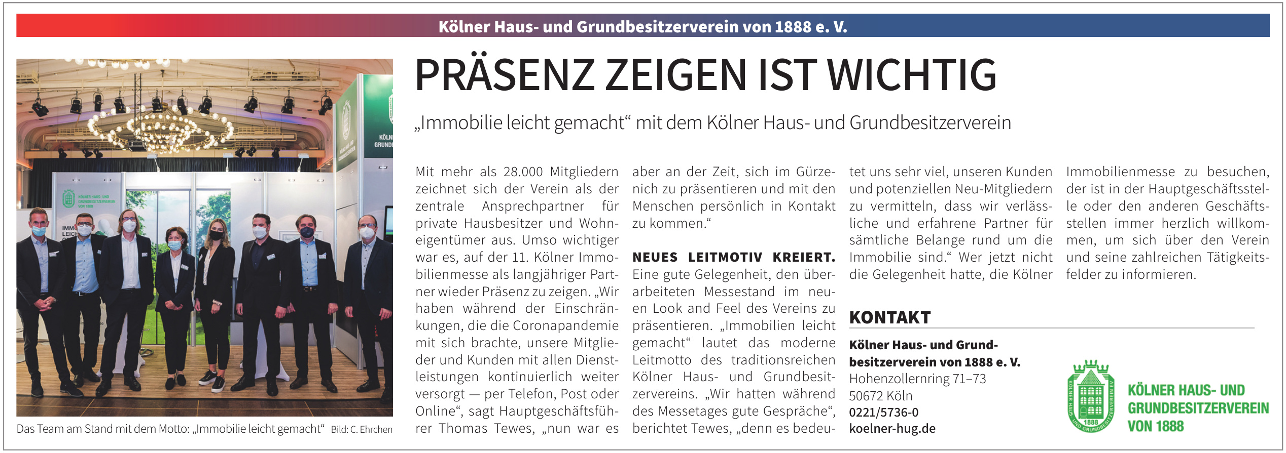 Kölner Haus- und Grundbesitzerverein von 1888 e. V. Kölner Haus- und Grundbesitzerverein von 1888 e. V.