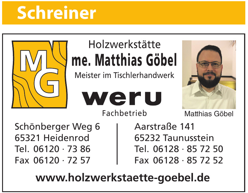MG Holzwerkstätte Matthias Göbel