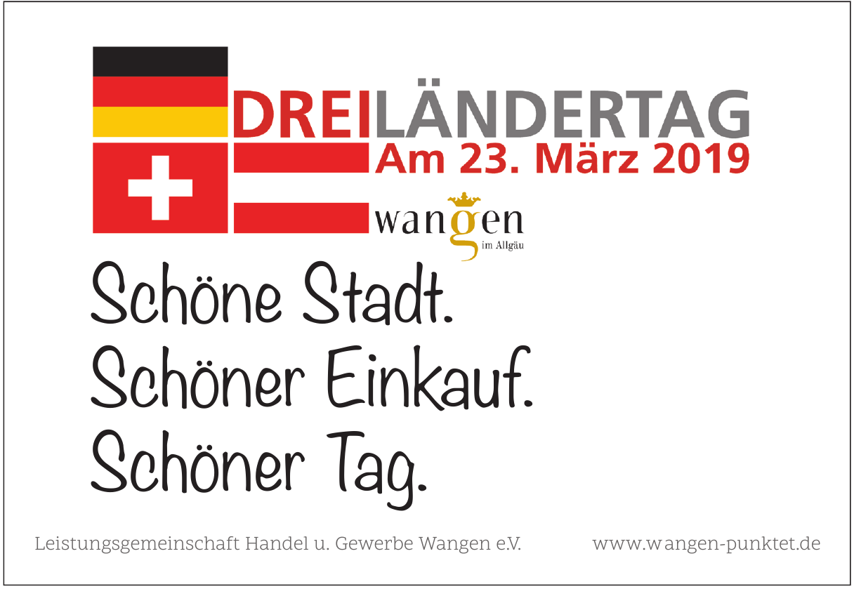 Leistungsgemeinschaft Handel u. Gewerbe Wangen e.V. Leistungsgemeinschaft Handel u. Gewerbe Wangen e.V.