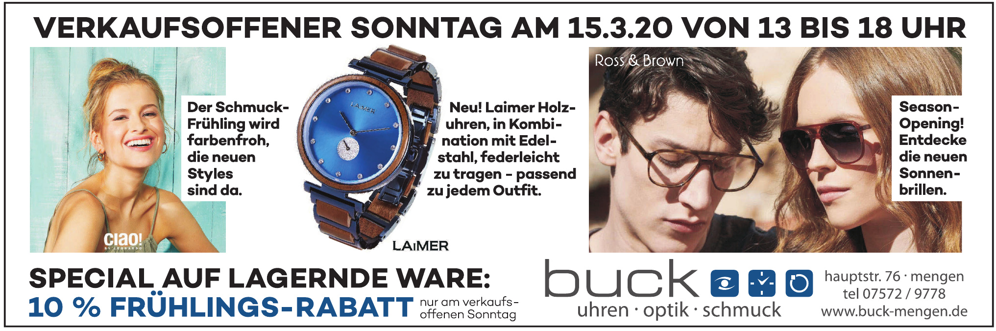 Uhren - Optik - Schmuck Buck Uhren - Optik - Schmuck Buck