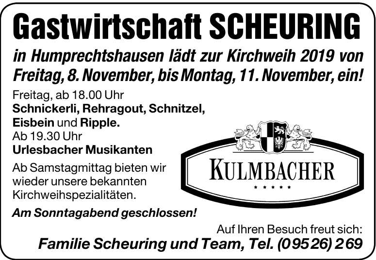 Gastwirtschaft Scheuring Gastwirtschaft Scheuring