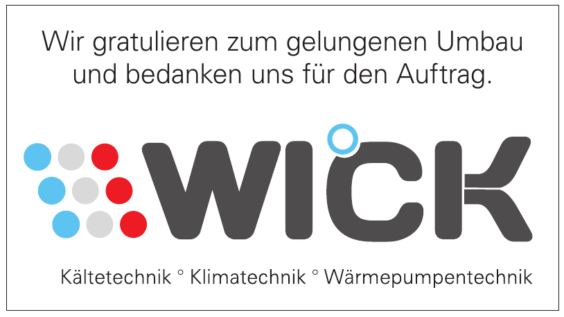 Wick Kältetechnik Klimatechnik Wärmepumpentechnik Wick Kältetechnik Klimatechnik Wärmepumpentechnik