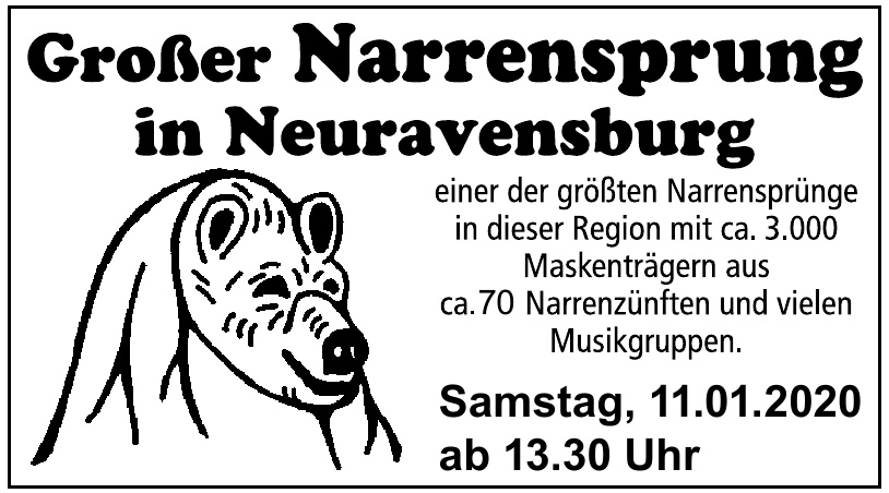 Großer Narrensprung in Neuravensburg Großer Narrensprung in Neuravensburg