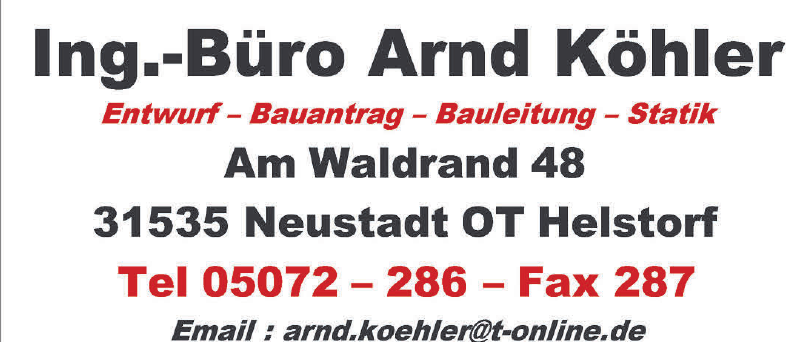 Ing.-Büro Arnd Köhler Ing.-Büro Arnd Köhler