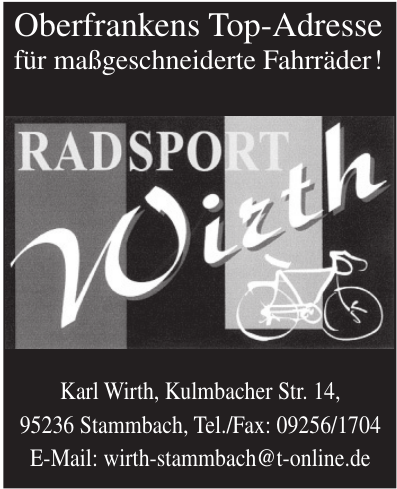 Radsport Wirth Radsport Wirth