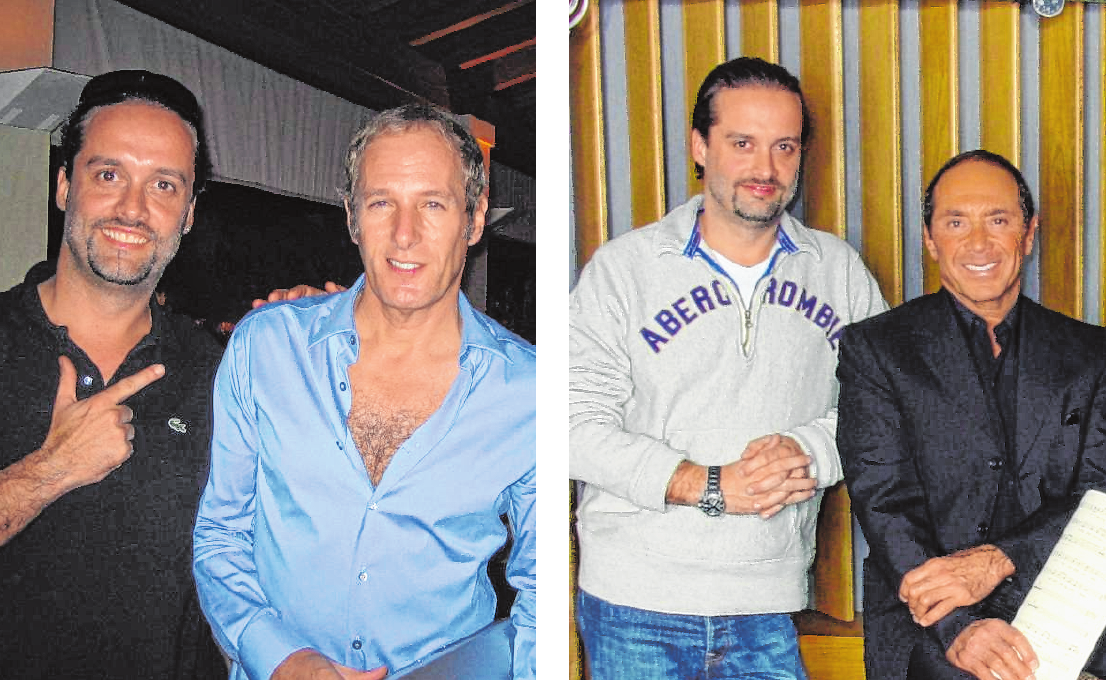 Auch mit ganz großen des Showgeschäfts wie Michael Bolton (linkes Bild) und Paul Anka konnte Alex Christensen schon früh in seiner Karriere zusammenarbeiten. BILDER: PRIVAT Auch mit ganz großen des Showgeschäfts wie Michael Bolton (linkes Bild) und Paul Anka konnte Alex Christensen schon früh in seiner Karriere zusammenarbeiten. BILDER: PRIVAT