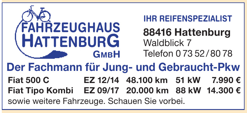 Fahrzeughaus Hattenburg - Autorisierter Servicepartner GmbH Fahrzeughaus Hattenburg - Autorisierter Servicepartner GmbH