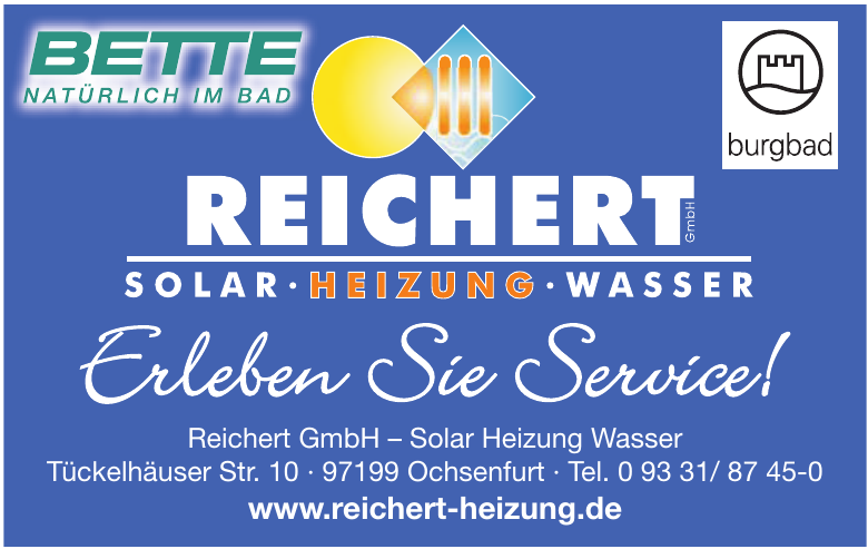 Reichert GmbH – Solar Heizung Wasser Reichert GmbH – Solar Heizung Wasser