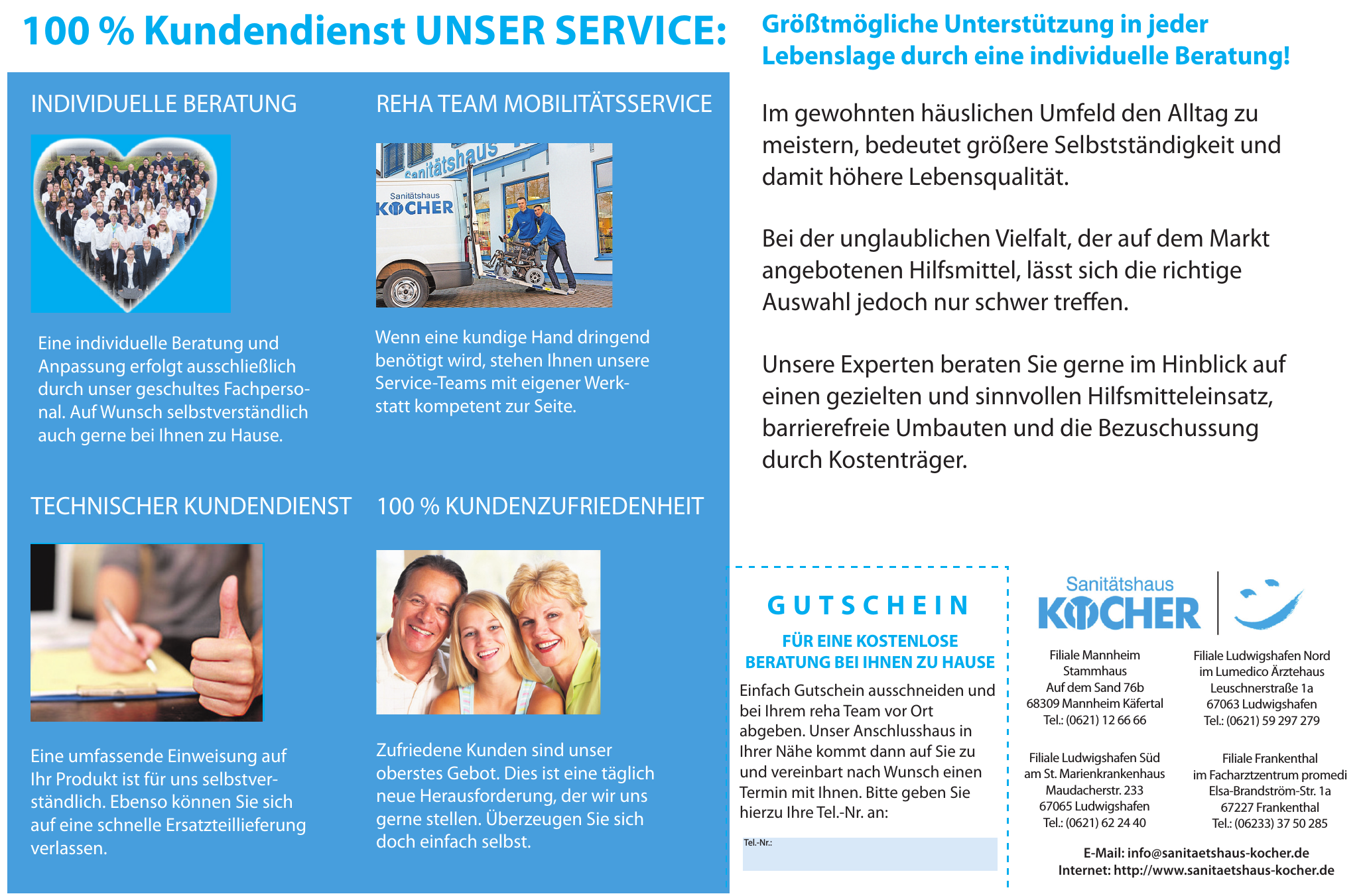 Sanitätshaus Kocher - Gesundheitszentrum Käfertal Sanitätshaus Kocher - Gesundheitszentrum Käfertal