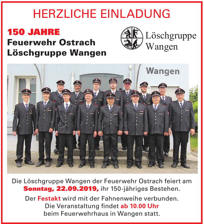 Feuerwehr Ostrach Löschgruppe Wangen Feuerwehr Ostrach Löschgruppe Wangen