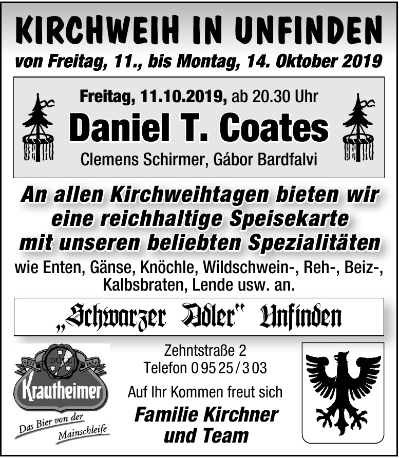 Kirchweih in Unfinden Kirchweih in Unfinden