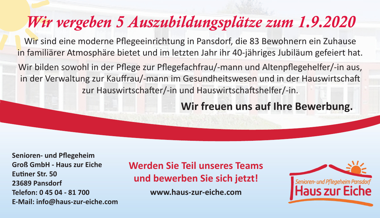 Senioren- und Pflegeheim Groß GmbH - Haus zur Eiche Senioren- und Pflegeheim Groß GmbH - Haus zur Eiche