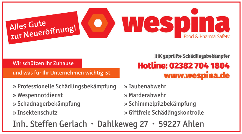 Wespina Food & Pharma Safetv Wespina Food & Pharma Safetv