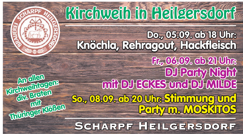 Kirchweih in Heilgersdorf Kirchweih in Heilgersdorf
