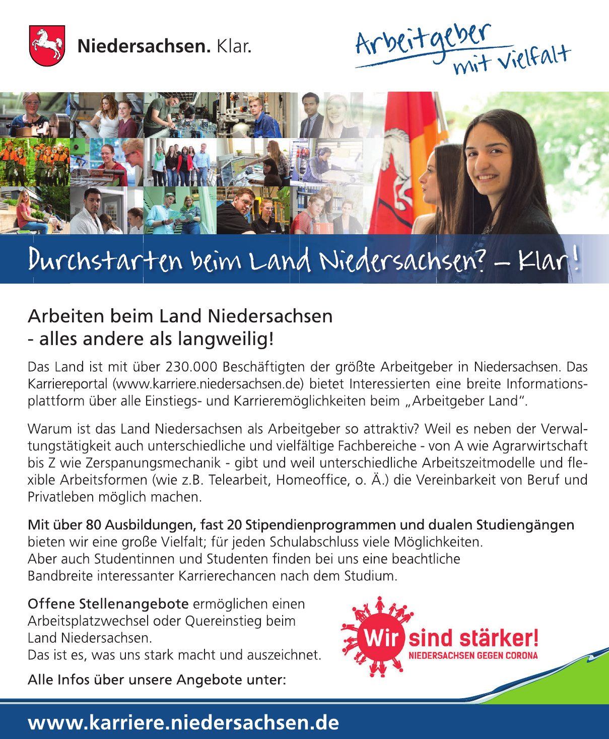 Niedersachsen. Klar. Niedersachsen. Klar.