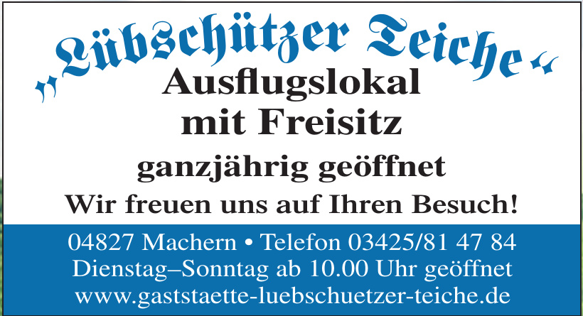 „Lübschützer Teiche“ „Lübschützer Teiche“