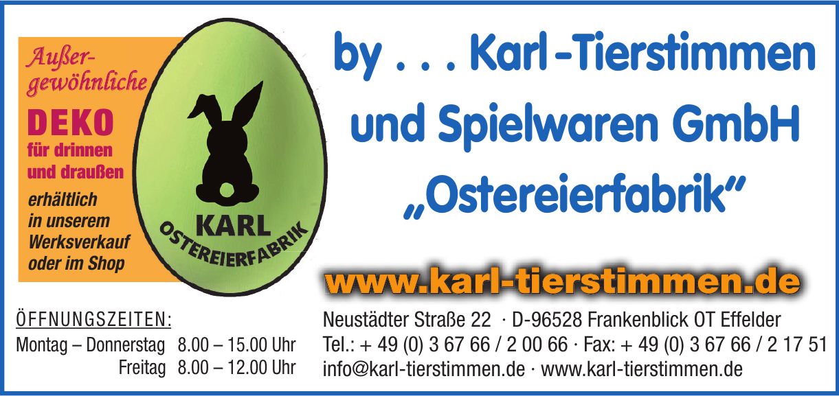Karl-Tierstimmen und Spielwaren GmbH Karl-Tierstimmen und Spielwaren GmbH